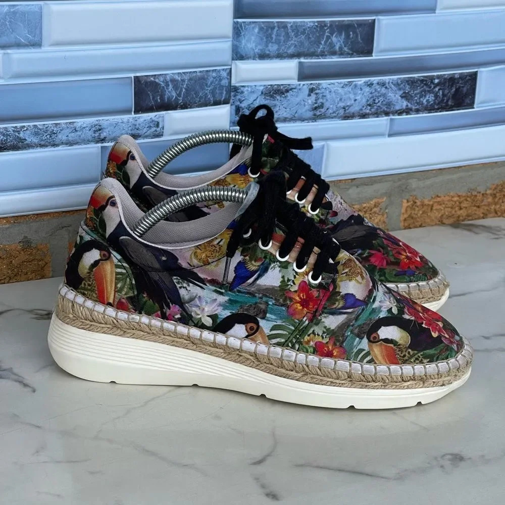 Free People Jackson Tropical Espadrille Sneakers 37/6.5